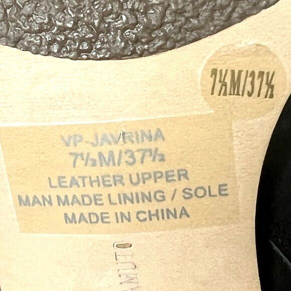 Vince Camuto Womens 7.5M Black Leather High Heels Ankle Wrap Zip Open Toe Sandal - Picture 10 of 11